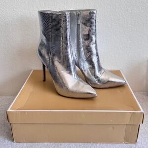 MICHAEL Michael Kors Silver Ankle Boots - 9.5 brand new!!
